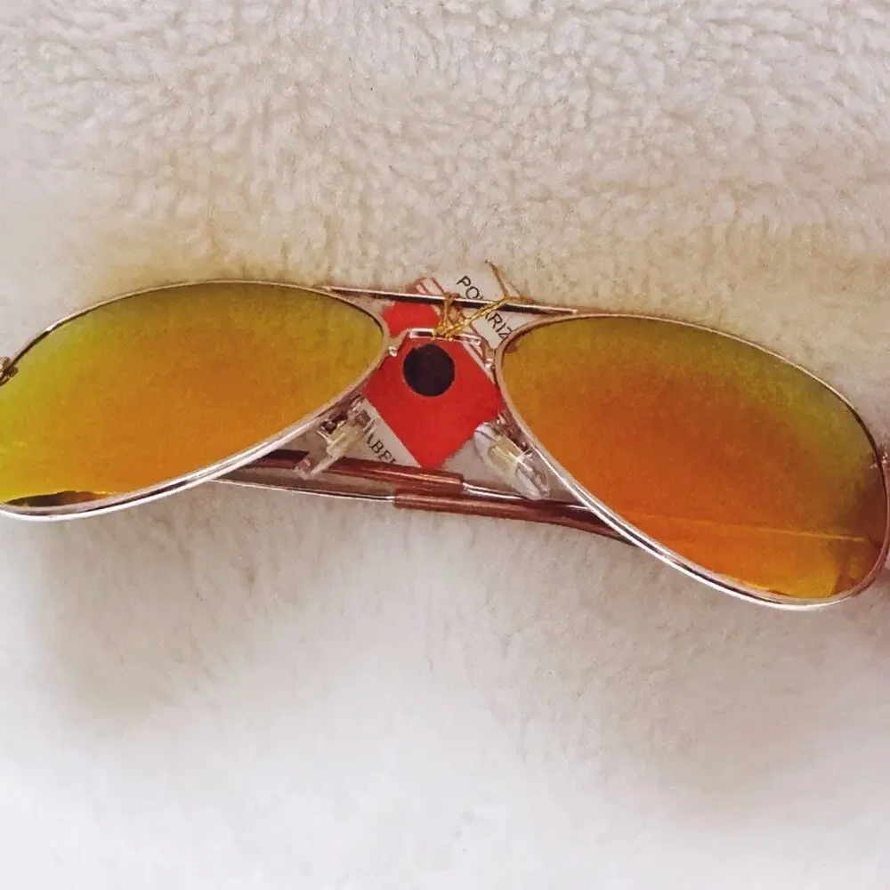 Zane Orange Polarized Mirrored Sunglasses